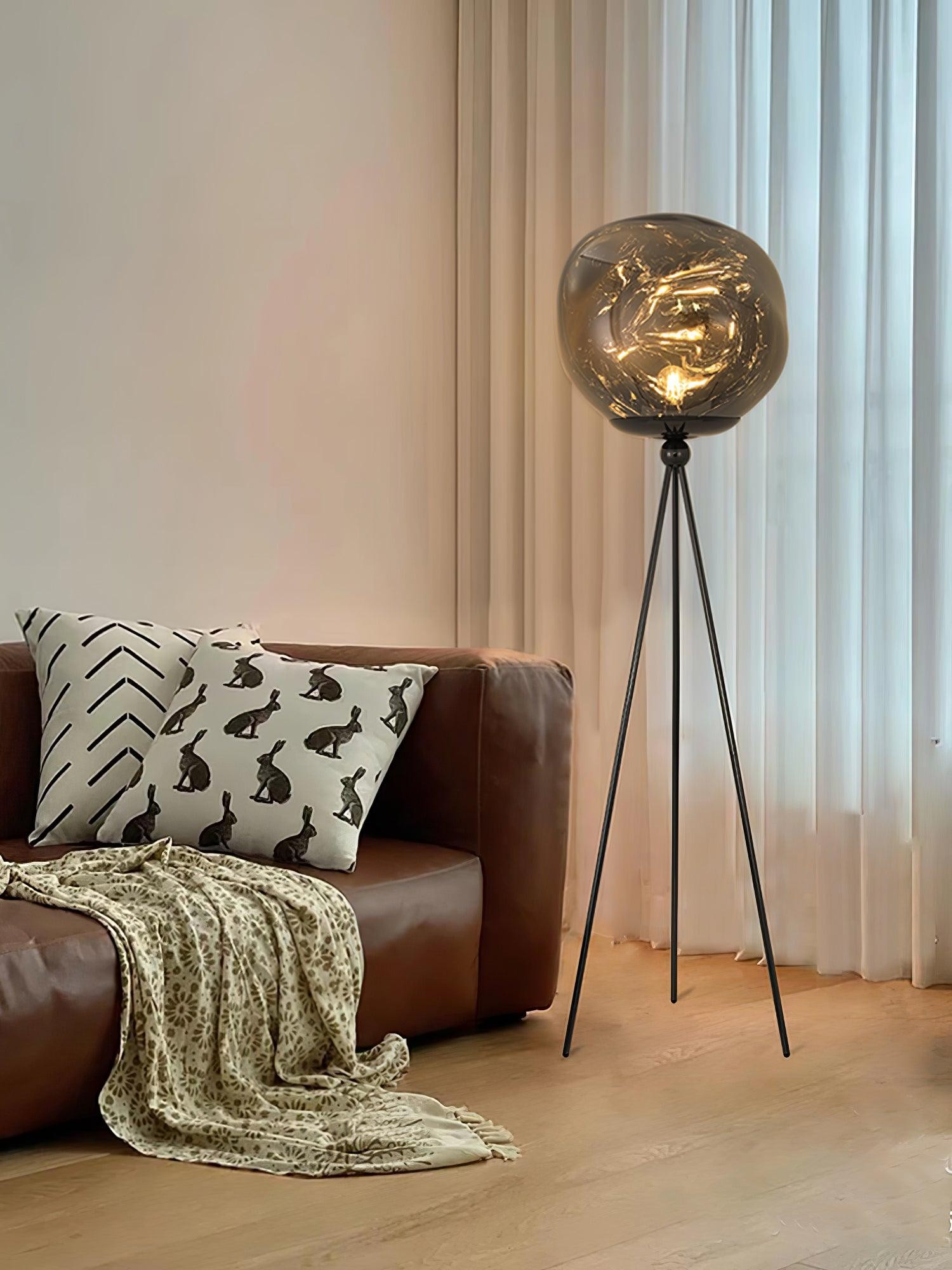 Tripod Irregular Lava Floor Lamp M216