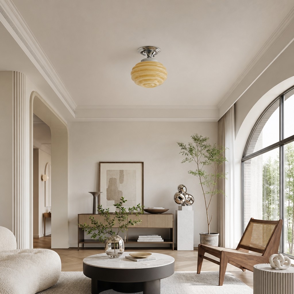 Cirren Nordic Minimalist Multi-Tier Flush Mount Ceiling Light for Bedroom Decor T2238