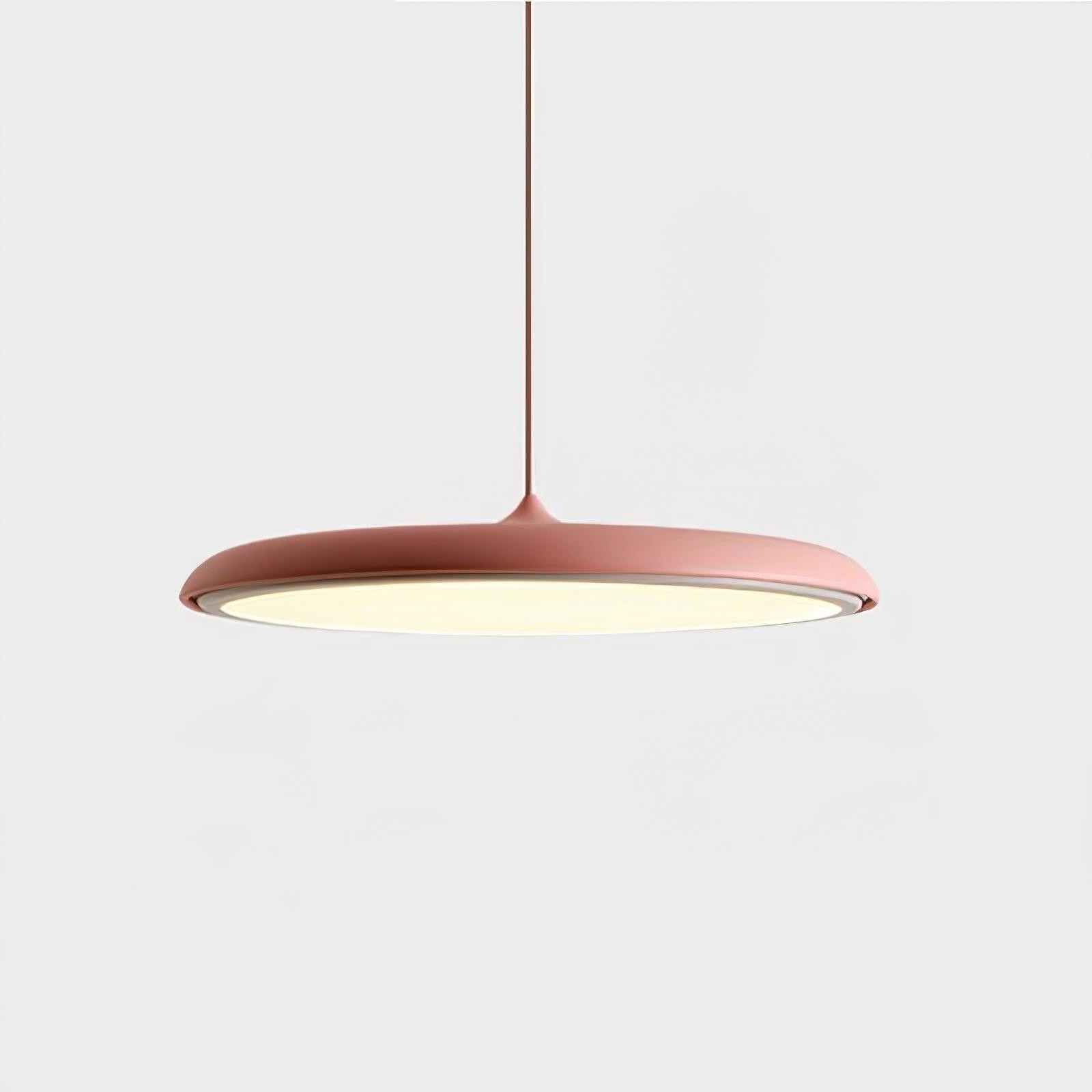 Modern Metal Saucer Pendant Light – Slim Design with LED Lighting M45