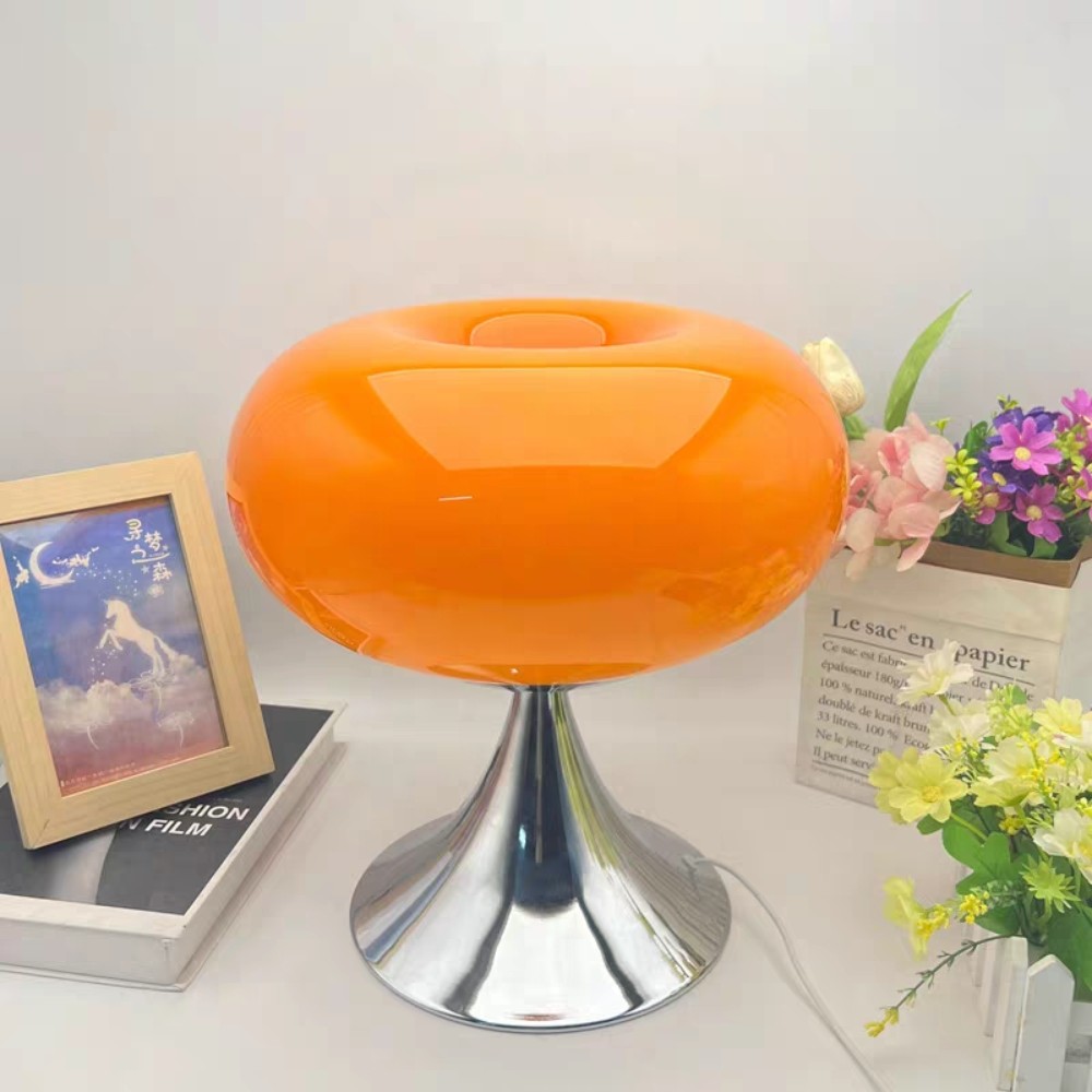 Lollora Bauhaus Apple Glass Table Lamp — Modern Desk & Bedside S171