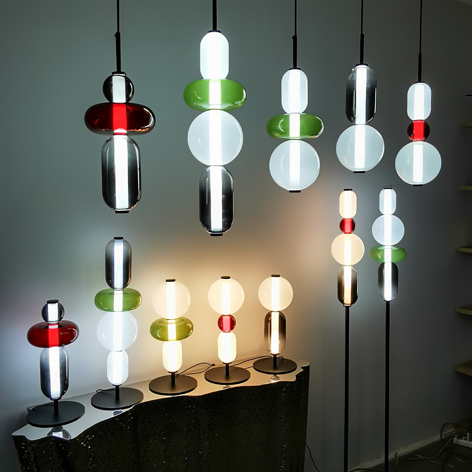 Nordic Minimalist Creative Luxury Gourd Glass Table Lamp M382