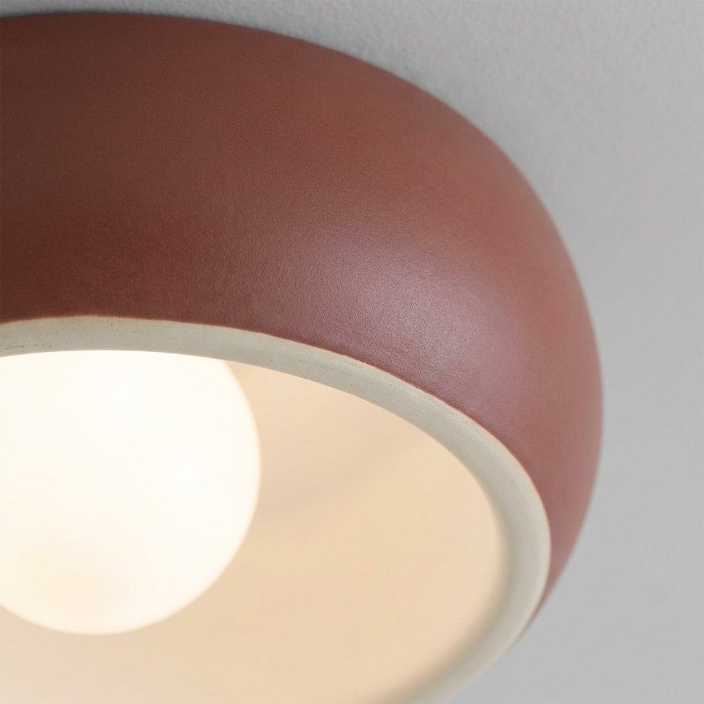 Aurelox Round Flush Mount Ceiling Light Clean Geometric Fixture - Contemporary Indoor Lighting T1145