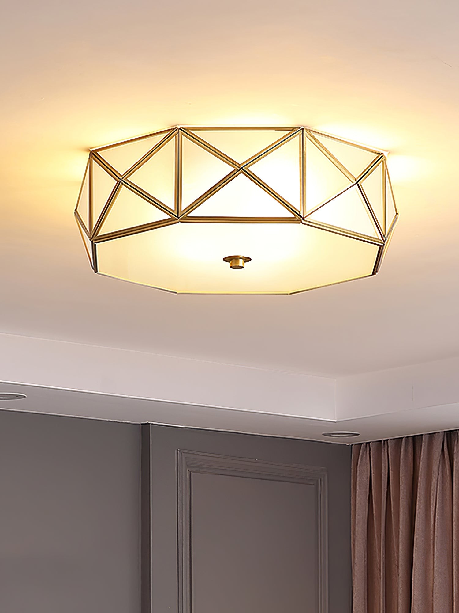 Geometric Shaped Flush Ceiling Light M452