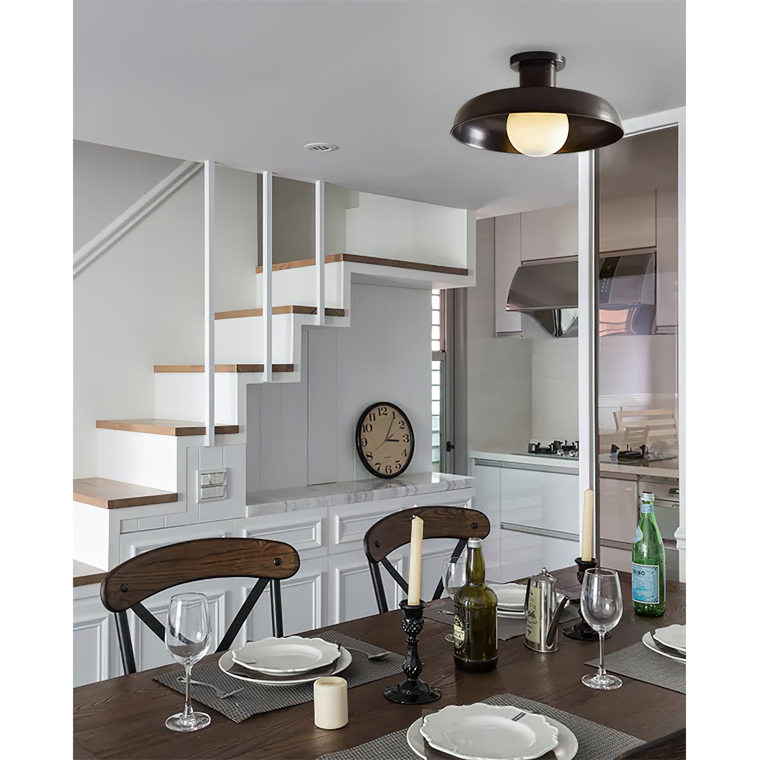 Cadence Semi Flush Ceiling Lamp T1846