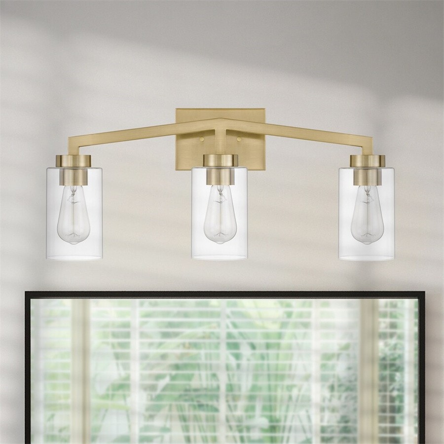 Industrial Cylindrical Brass Wall Lamp For Bathroom S145