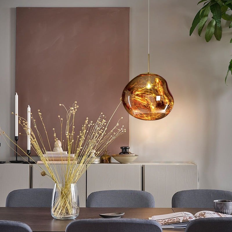 Dynamic Surface Pendant Light For Living Room S208