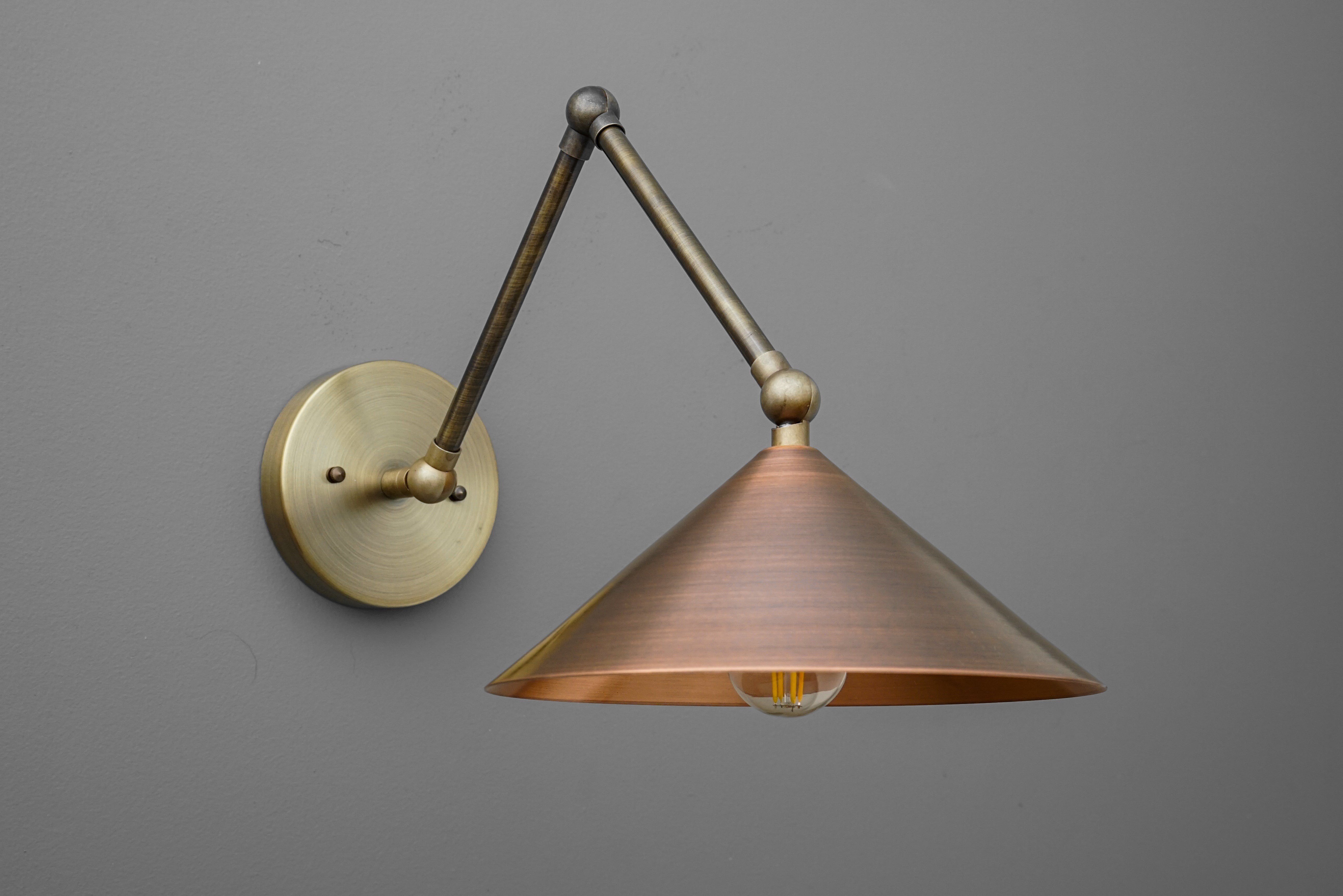 Conique Meta Adjustable Wall Sconce - Vintage Industrial Light T393