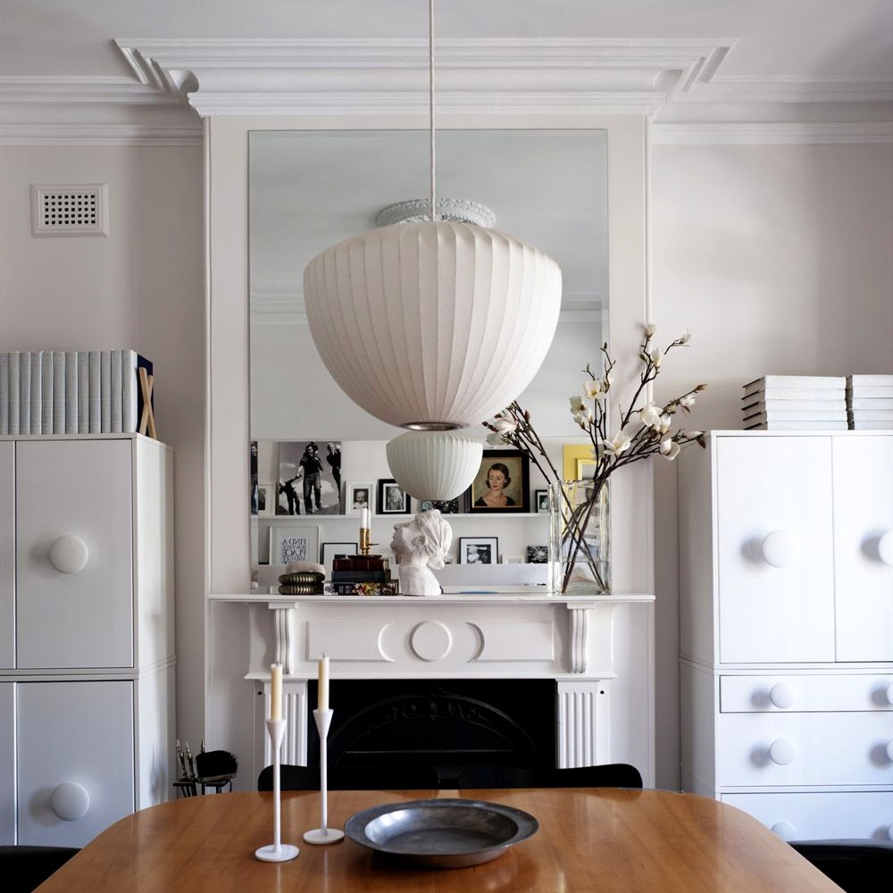 Saucer Bubble Pendant Lamp - Elegant Silk Design for Modern Interiors