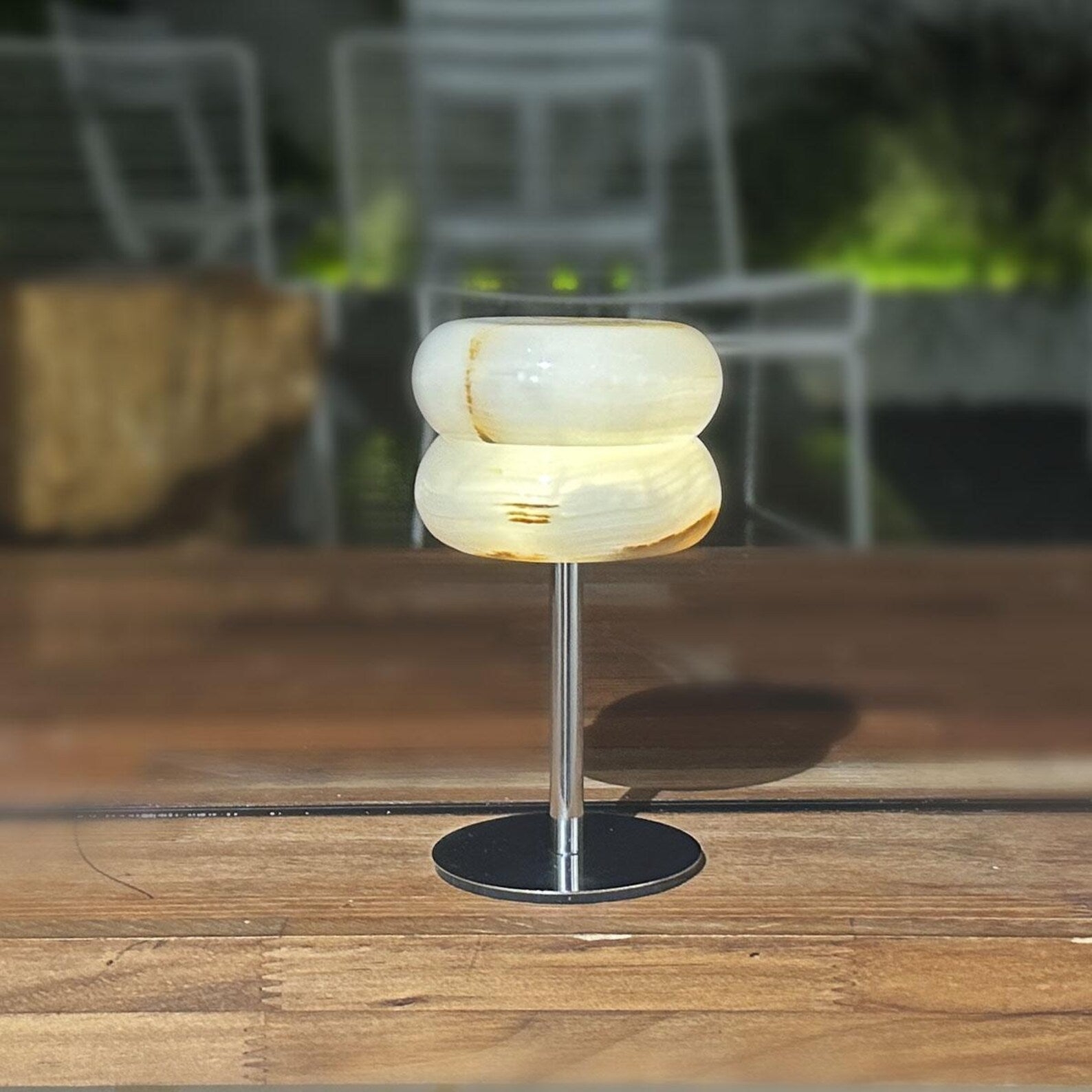 Jade Donut Table Lamp T1950