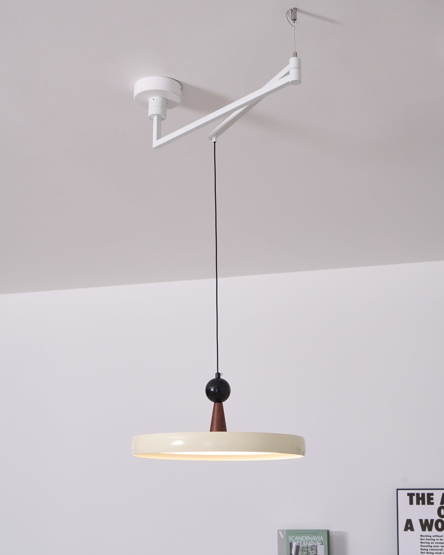 UFO Swing Arm Pendant Light P037
