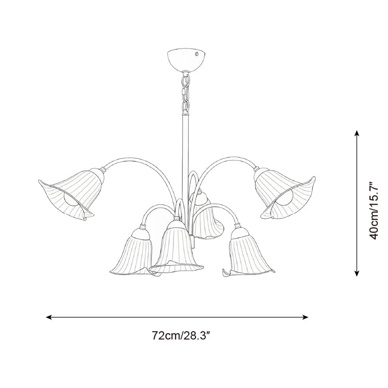 Vellina Petal Chandelier T1506