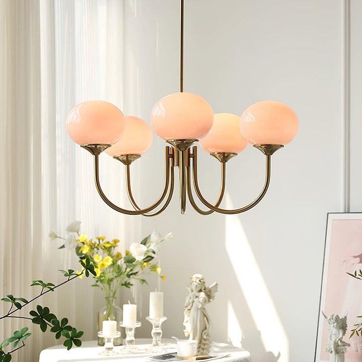 Bauhaus Glass Ball Marshmallow Chandelier S200