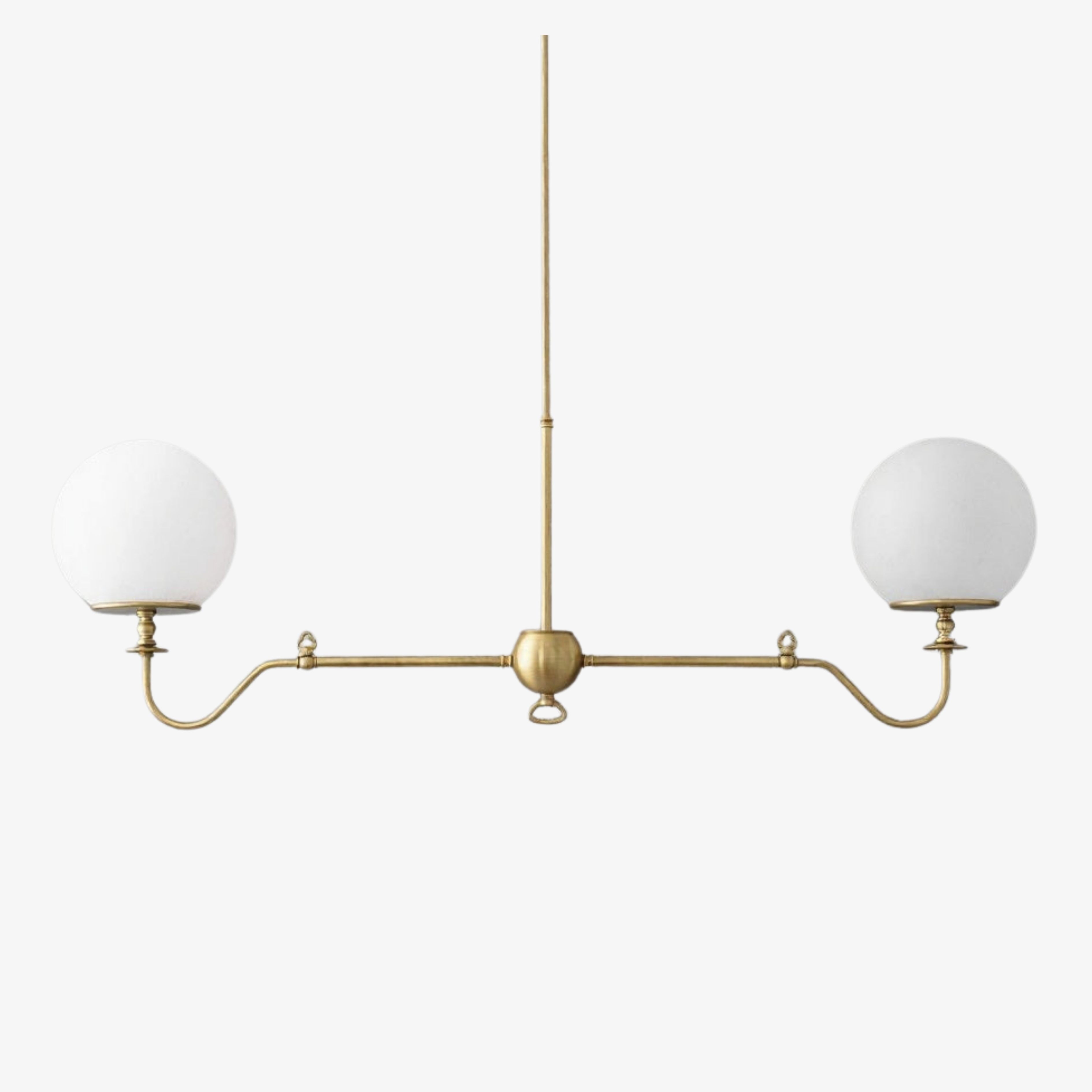 Glorica Glass Brass Chandelier Lighting - Contemporary Glass Multi-Light Hanging Fixture T405