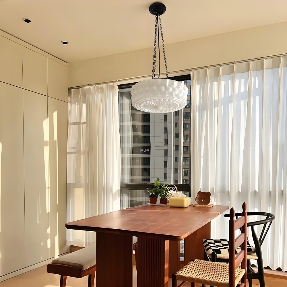 Iron Glass Cylinder Shade Chandelier G14