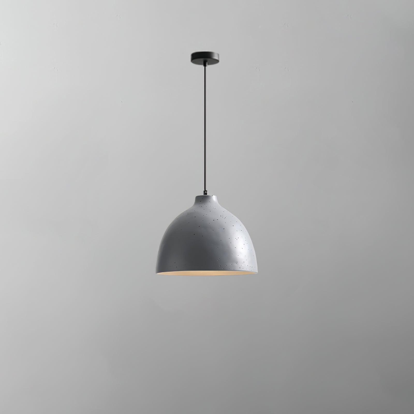 Modern Minimalist Industrial Resin Bowl LED Pendant Light M327