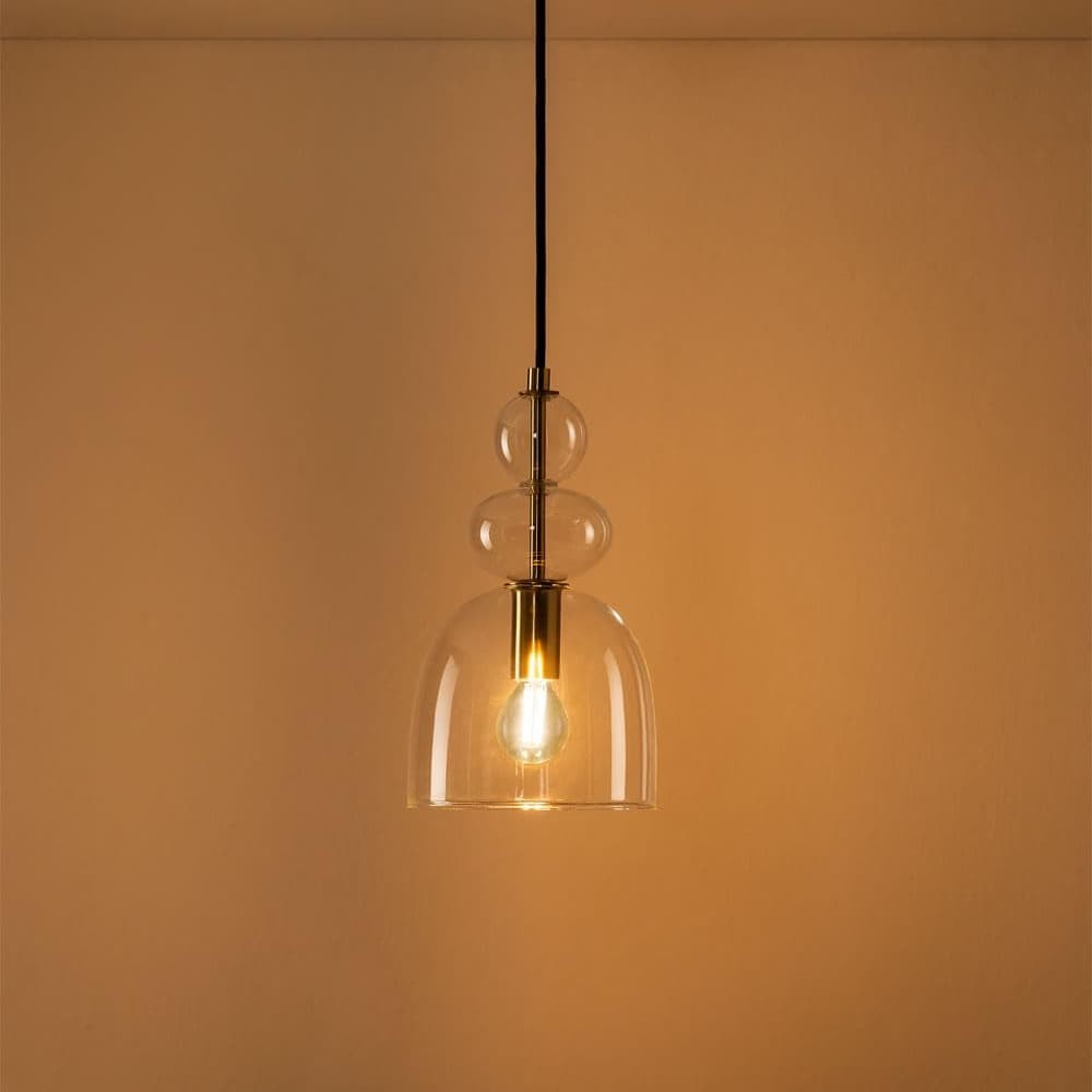 Contemporary Glass Lamp – Soft Glow for Modern Interiors S243