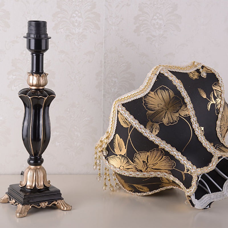 Palace Floral Resin Carved Base Table Lamp M500