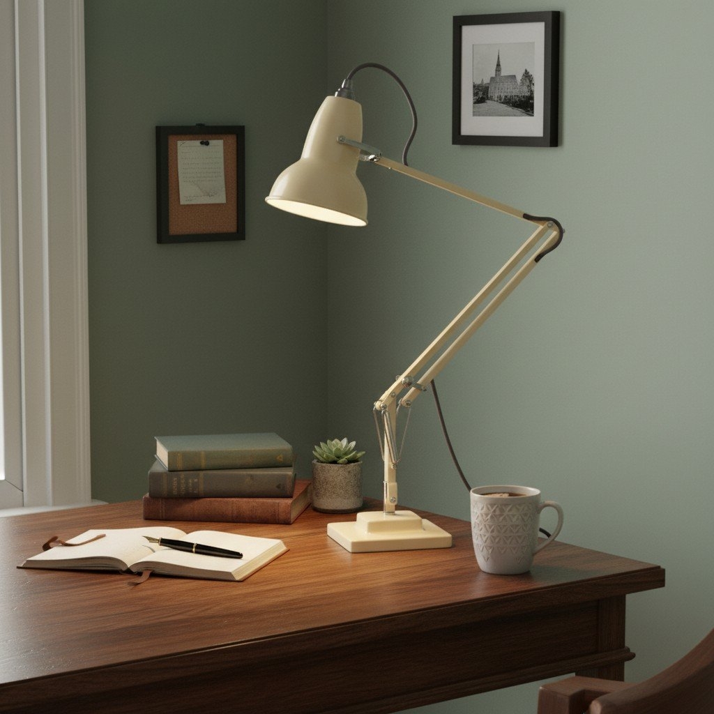 Modryx Adjustable Desk Lamp - Vintage Industrial Metal for Office T555