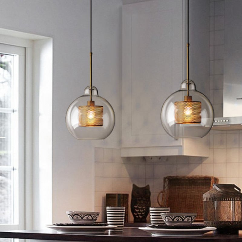 Modern Chiswick Glass Pendant Light Fixtures for Kitchen Dining Room