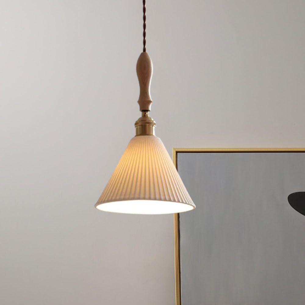 The Clear Ceramic Glass Pendant Light T2085