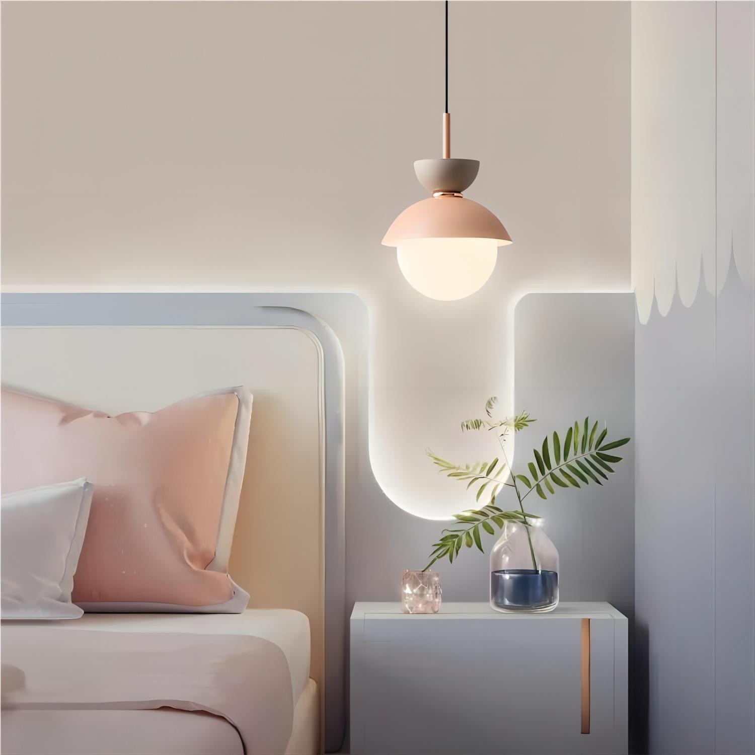 Scandinavian Macaroon Pendant Light with Aluminum for Bedroom