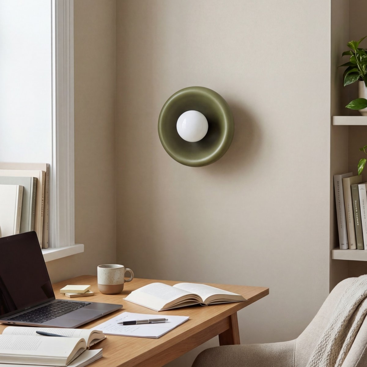 Zerune Colorful Art Donut Wall Light - Modern Artistic Lighting for Hallway T1217