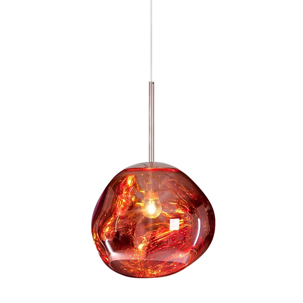 Glass Dynamic Pendant Light - Artistic Metallic Glow Pendant for Dining Area S54