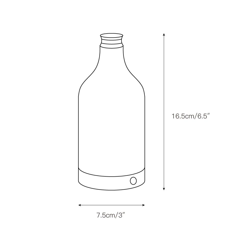 Wine Bottle Alabaster Table Lamp (Built-in Battery) T1893
