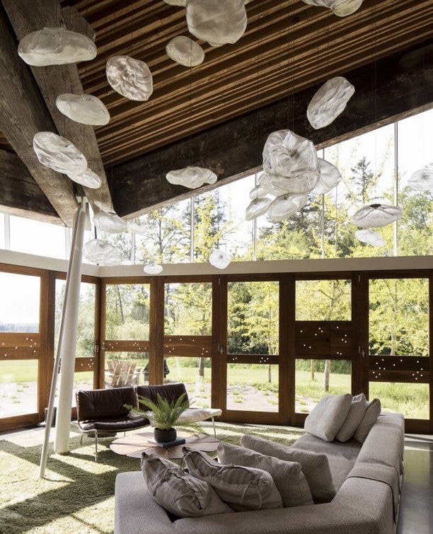 Multi-Head Irregular Glass Bubble Chandelier M79