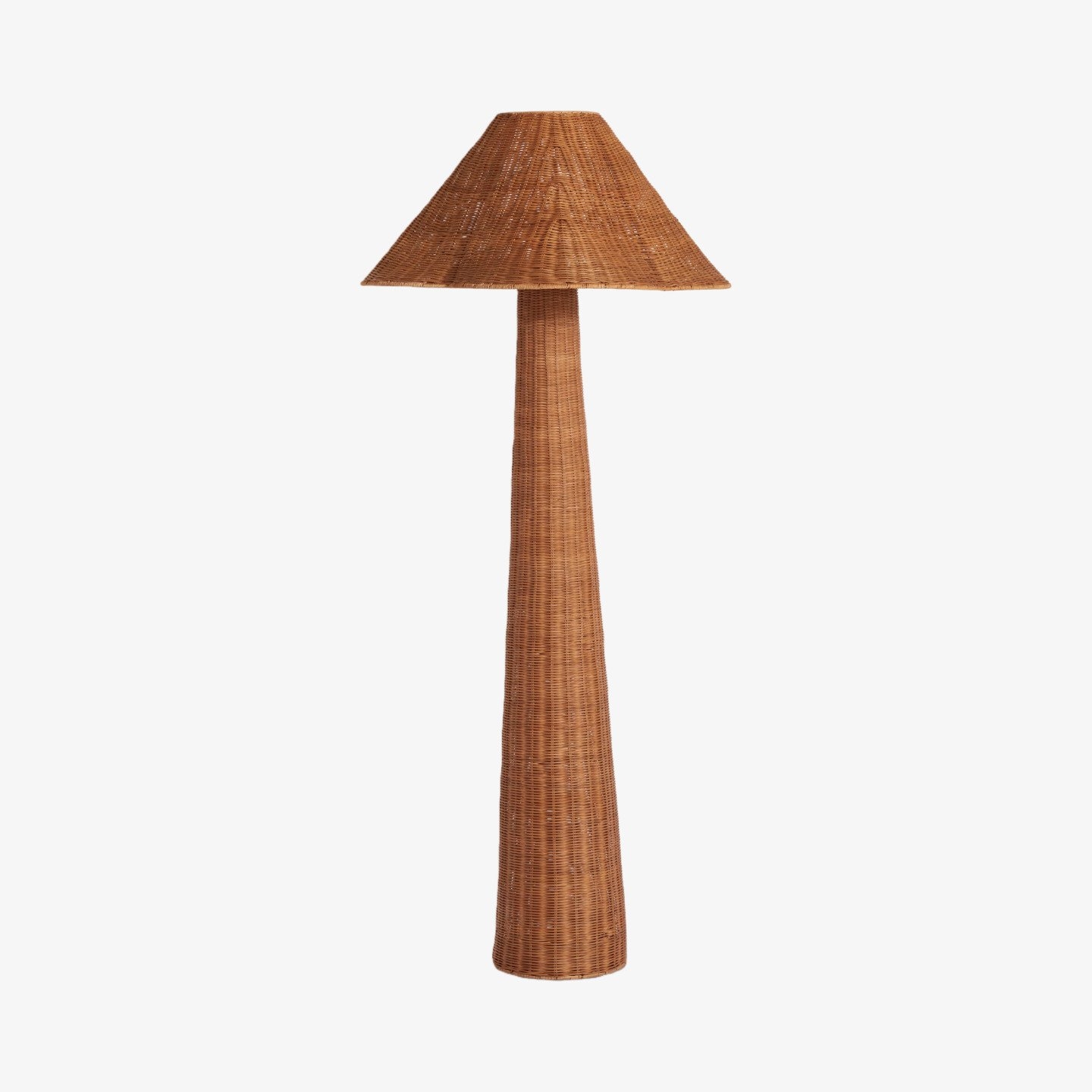 Wickara Woven Floor Lamp - Sculptural rattan design with natural rattan style, suitable for living room & bedroom T679