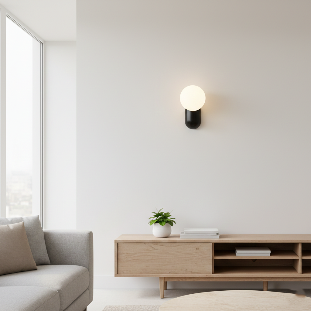 Luma Nordic Glass Orb Wall Light T2008