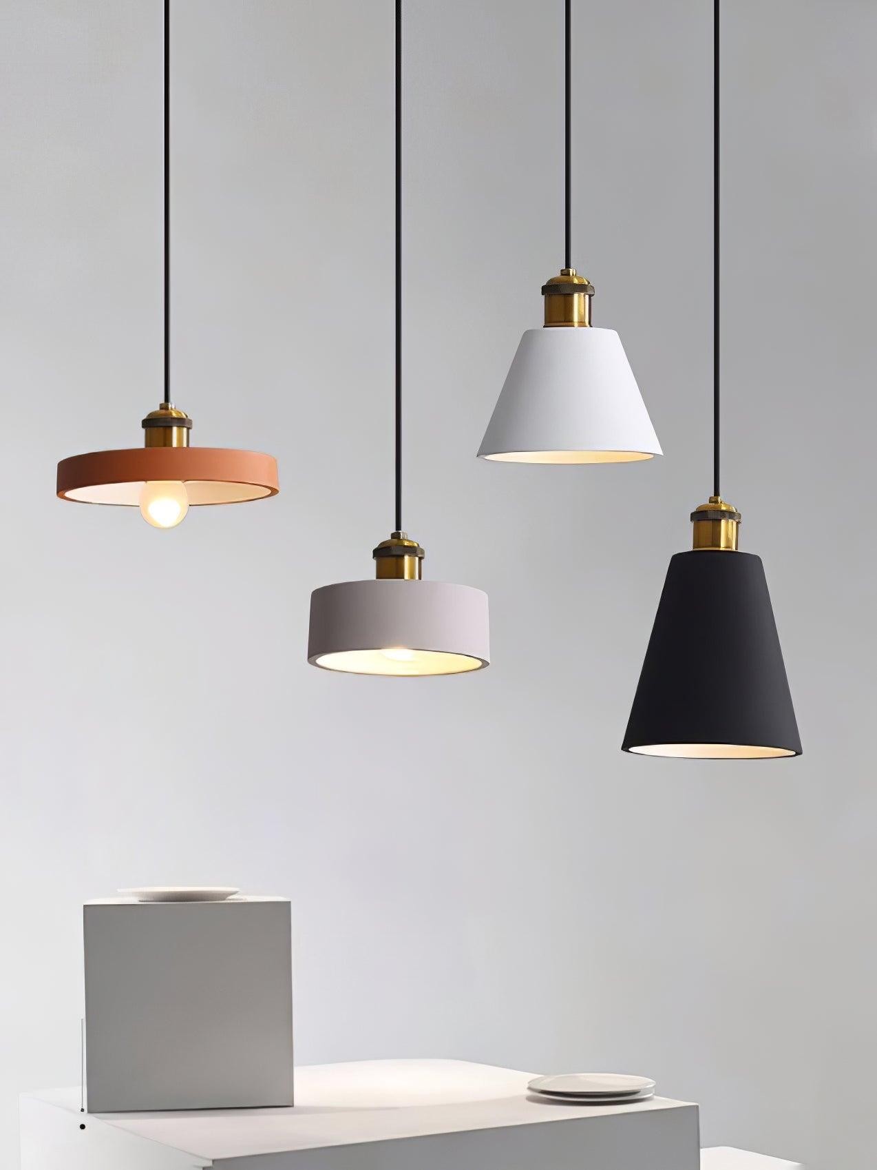 Modern Resin Geometric Pendant Lamp M326
