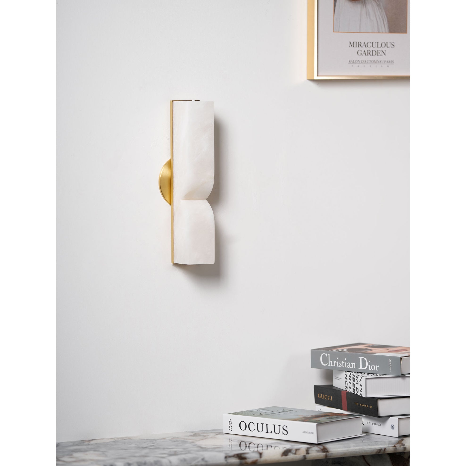 Rectangular Alabaster Wall Lamp T1863