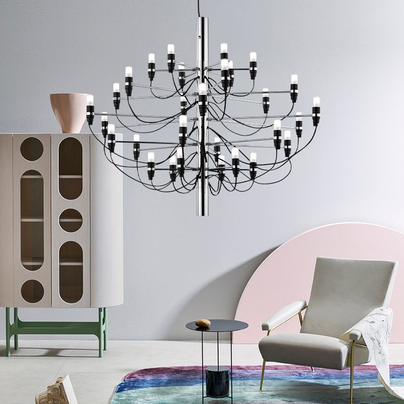 Tendrila Multi-Light Chandelier - Industrial Style Pendant Light for Dining Room