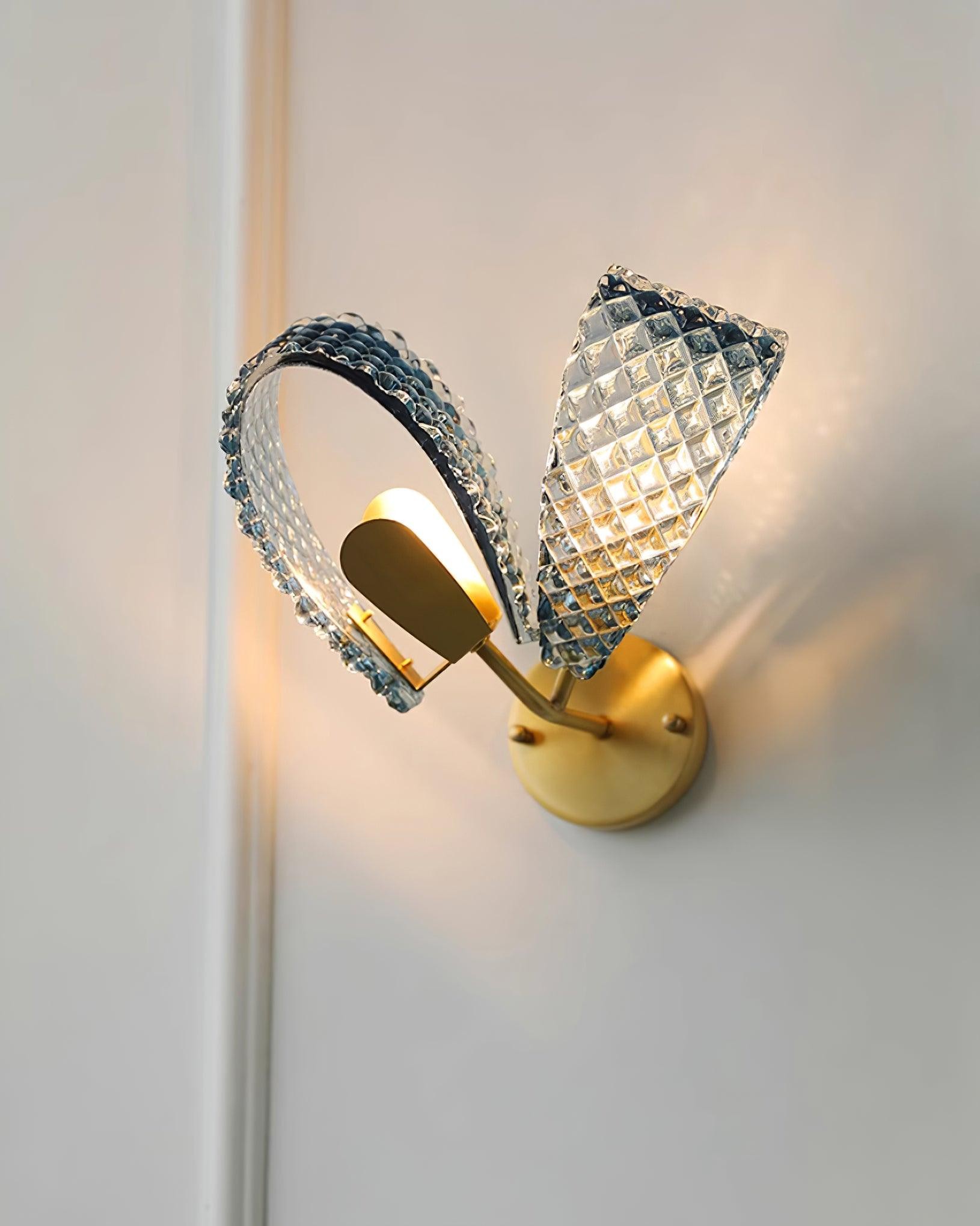 Creative Light Luxury Blue Ribbon Wall Lamp M182