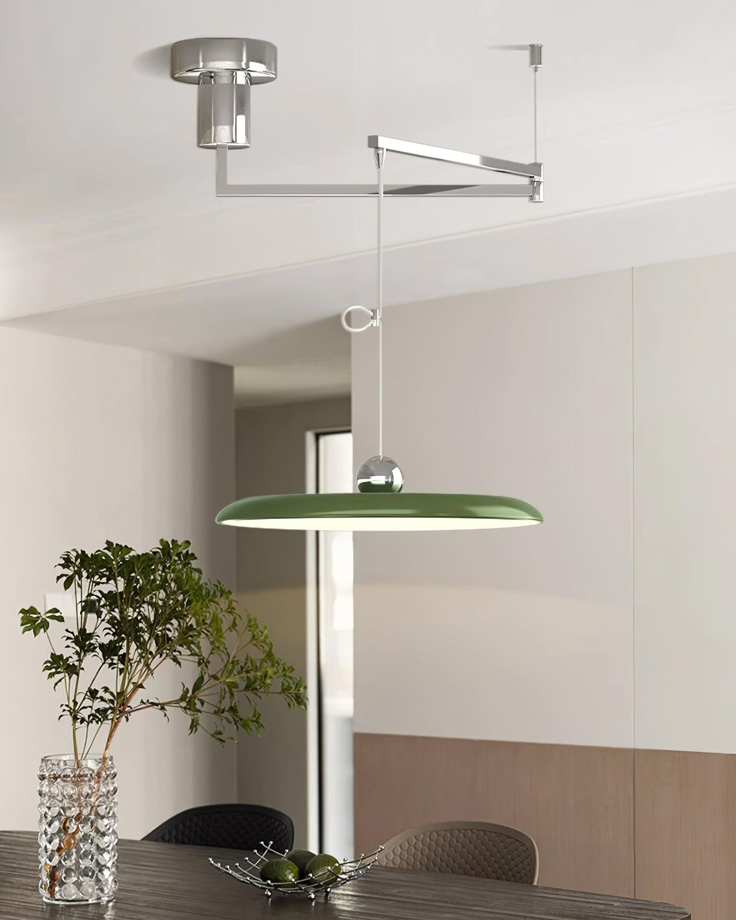 Simple Modern Adjustable Swing Arm Disc Pendant Lamp M11