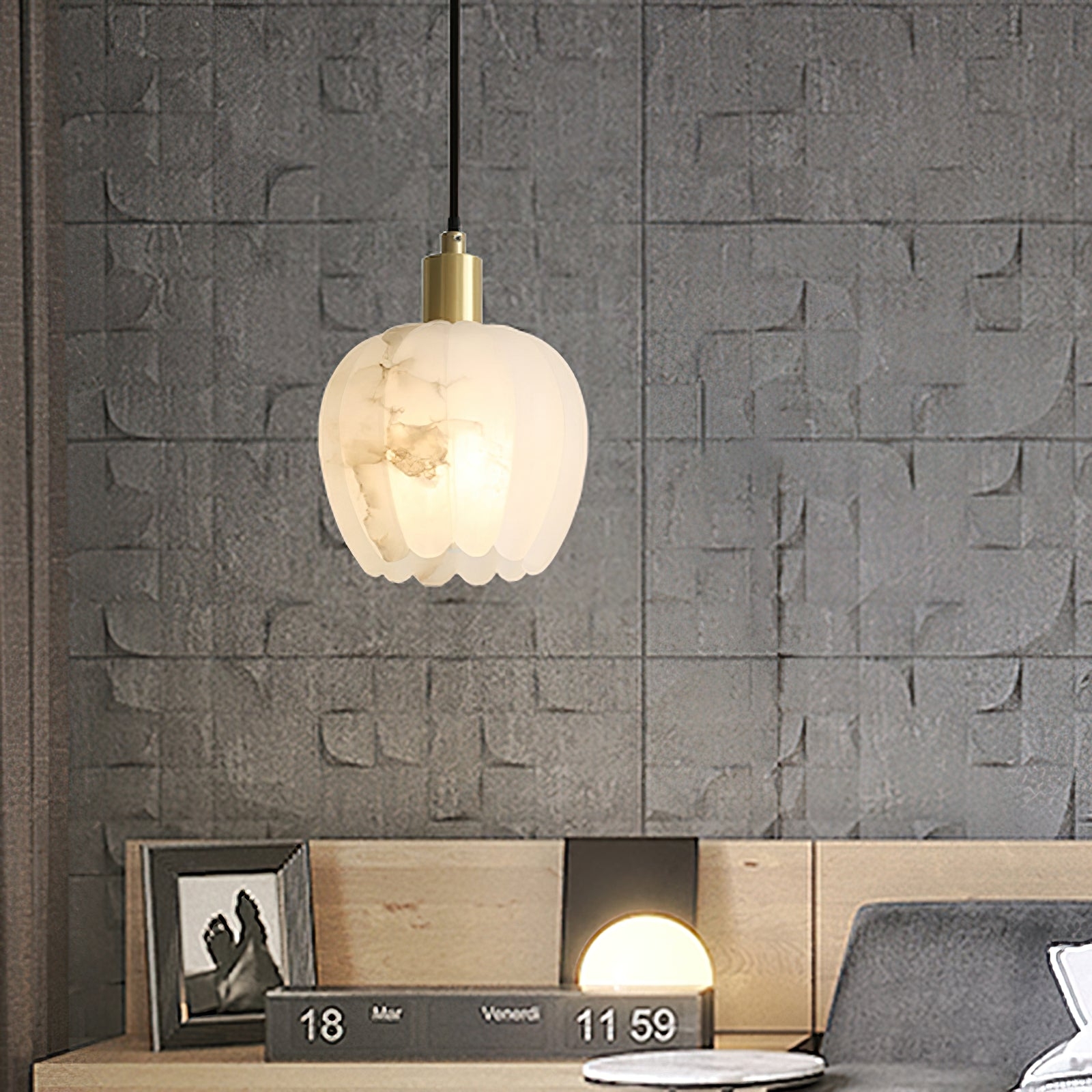 Lilin Alabaster Pendant Light T1648