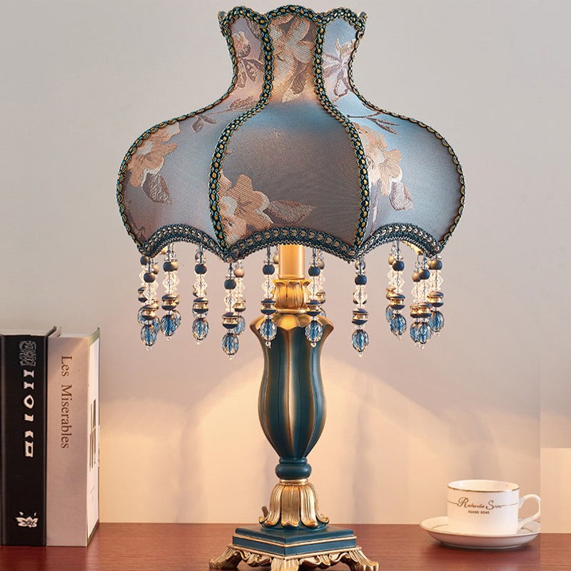 Palace Floral Resin Carved Base Table Lamp M500
