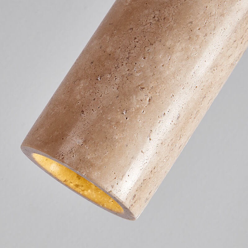 Wabi Sabi Solid Wood Stone Pendant Light G32