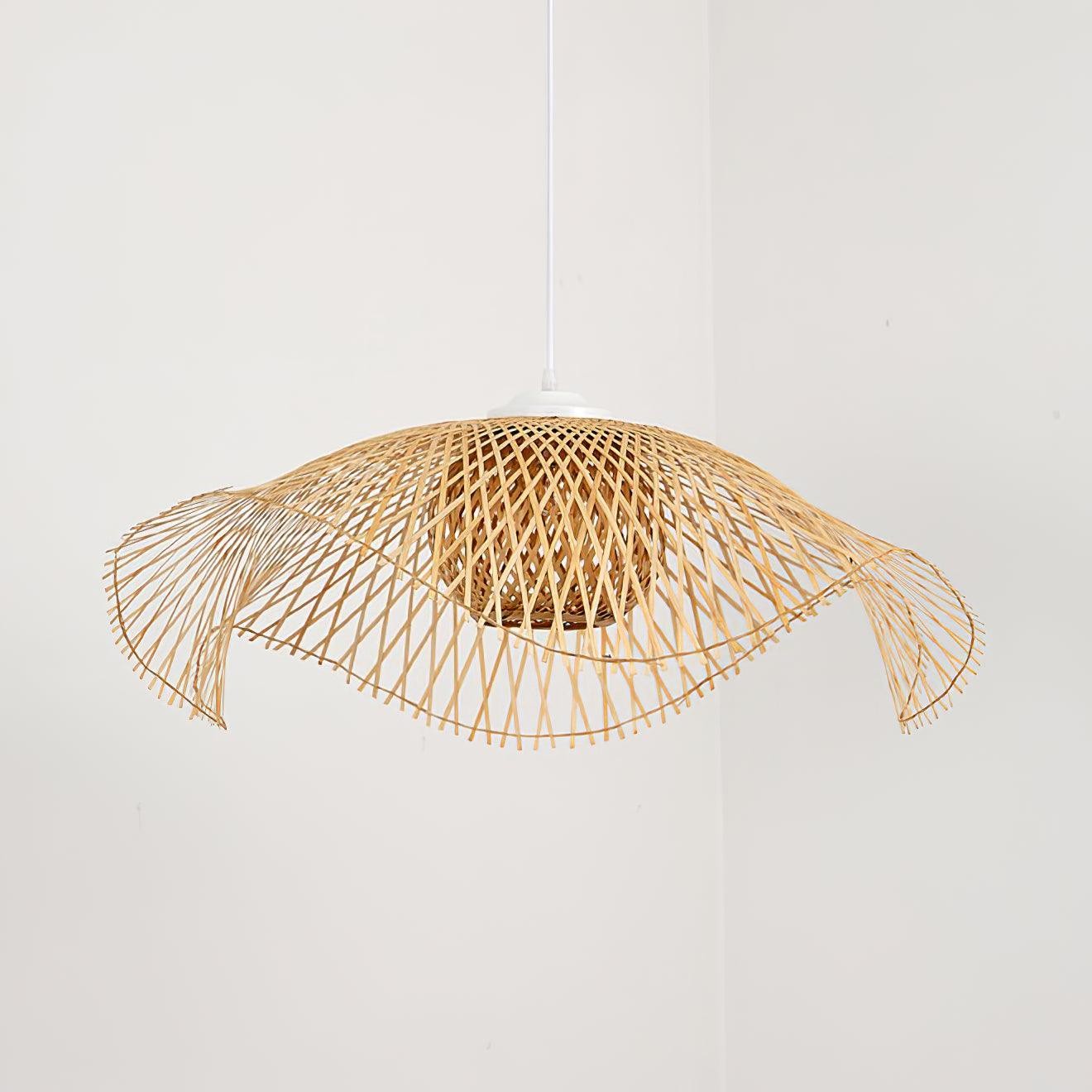 Bamboo Lotus Leaf Pendant Lamp P004