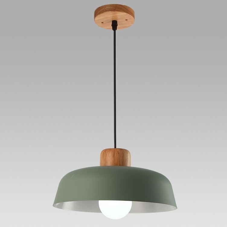 Scandinavian Metal Pendant Light with Macaroon Bowl Shape S33