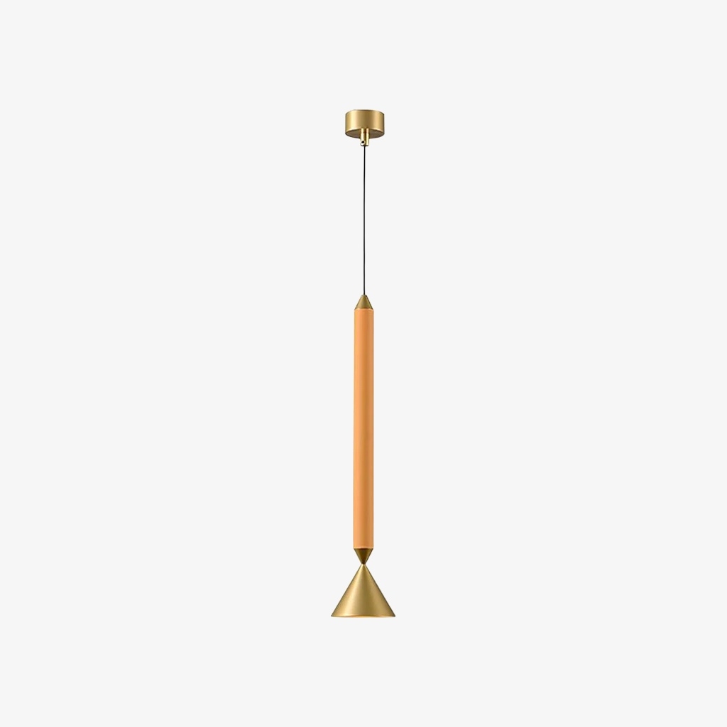 Vertara Minimal Cone Pendant Light – Sleek Architectural Hanging Lamp for Dining and Kitchen T1206