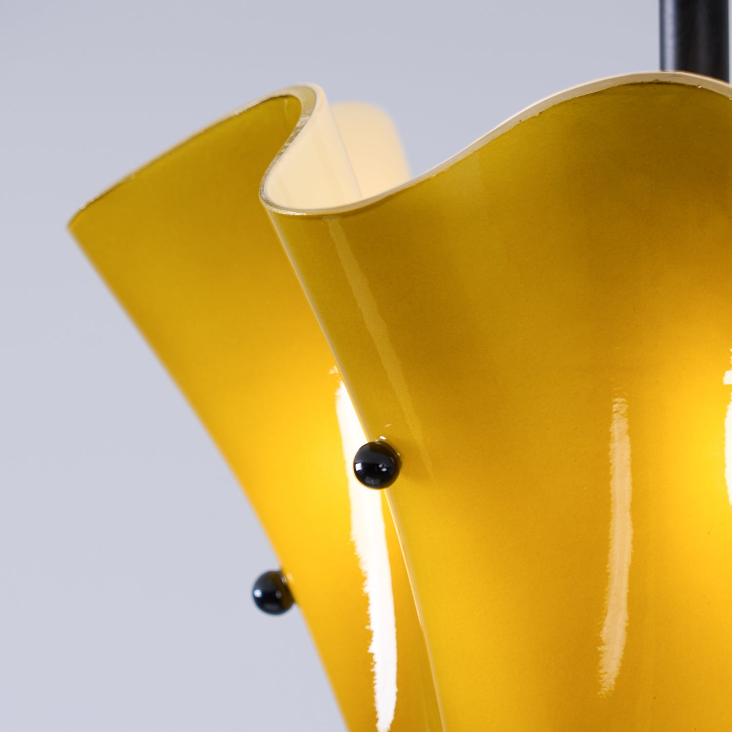 Bellina Petal Fold Glass Ceiling Light - Artistic Fixture for Bedroom T282