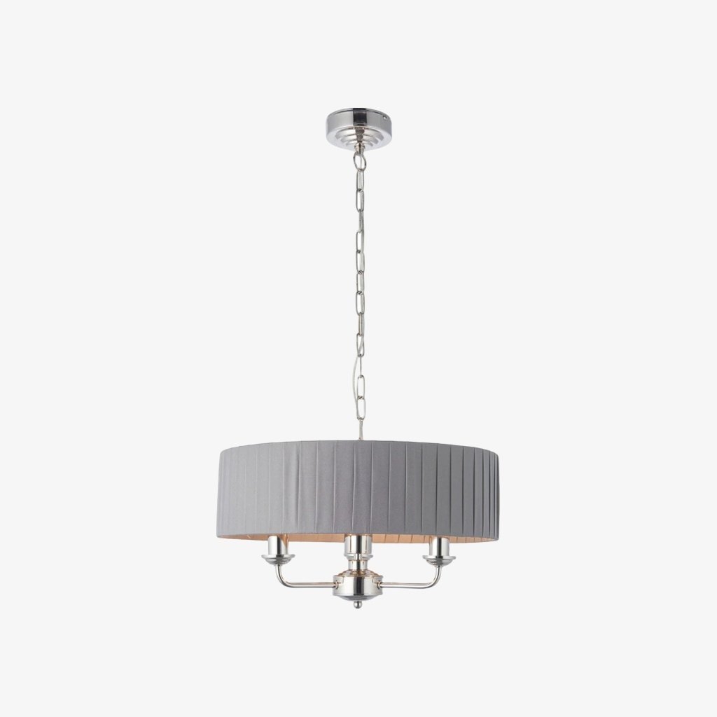 Tela Pendant - Elegant Linen Shades and Classic Dining Room Lighting T667