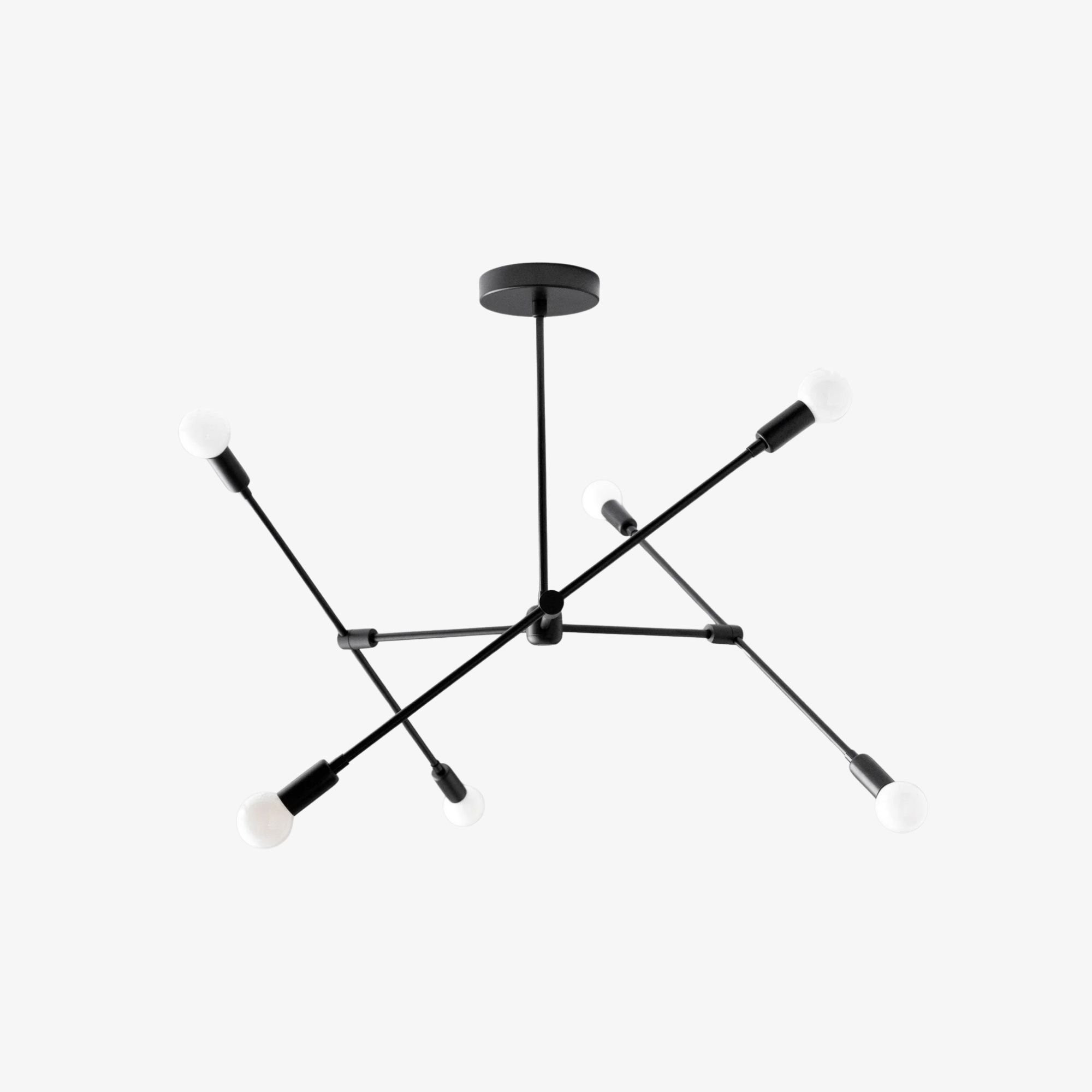 Mobilux Line Modern Mobile Chandelier - Minimalist Ceiling Light for Dining Room T351