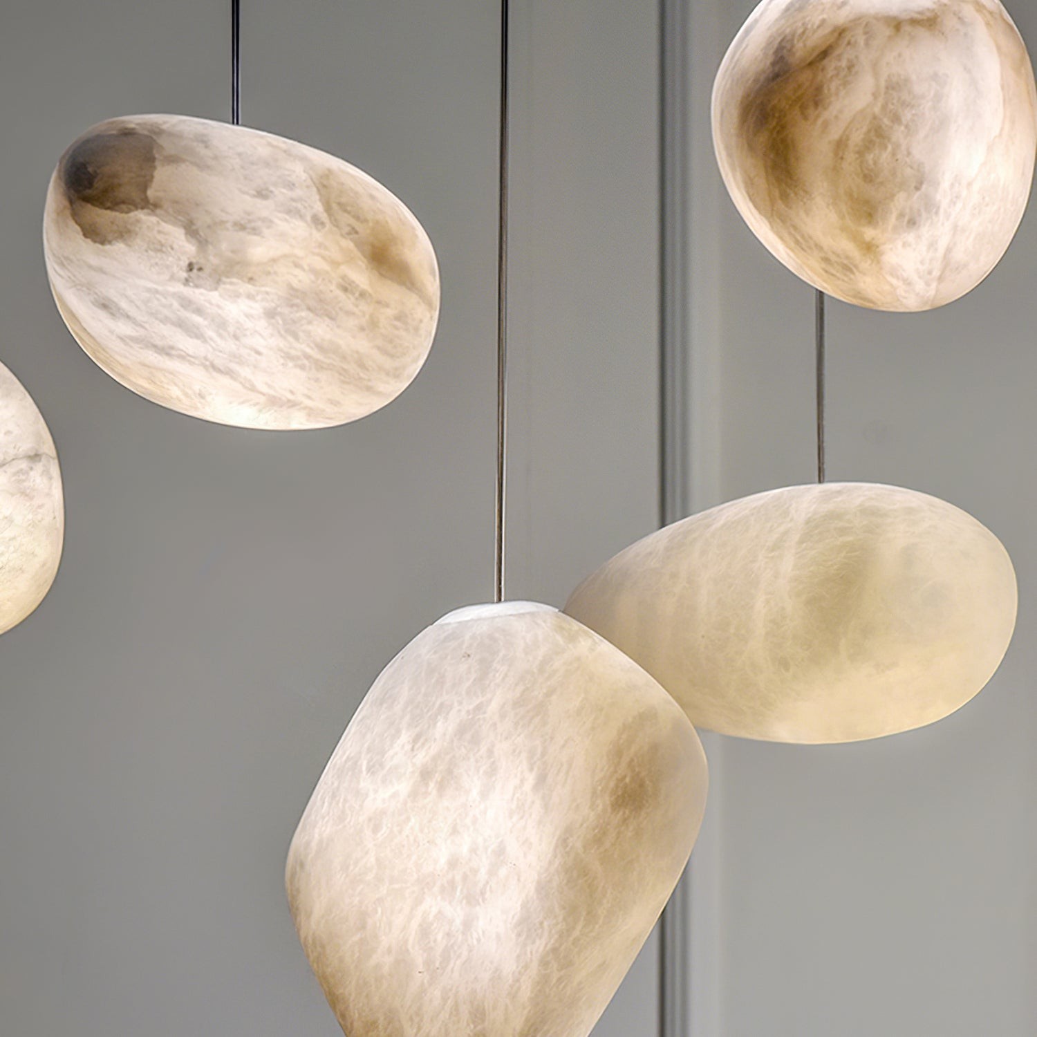 Pebbles Alabaster Pendant Lamp M334