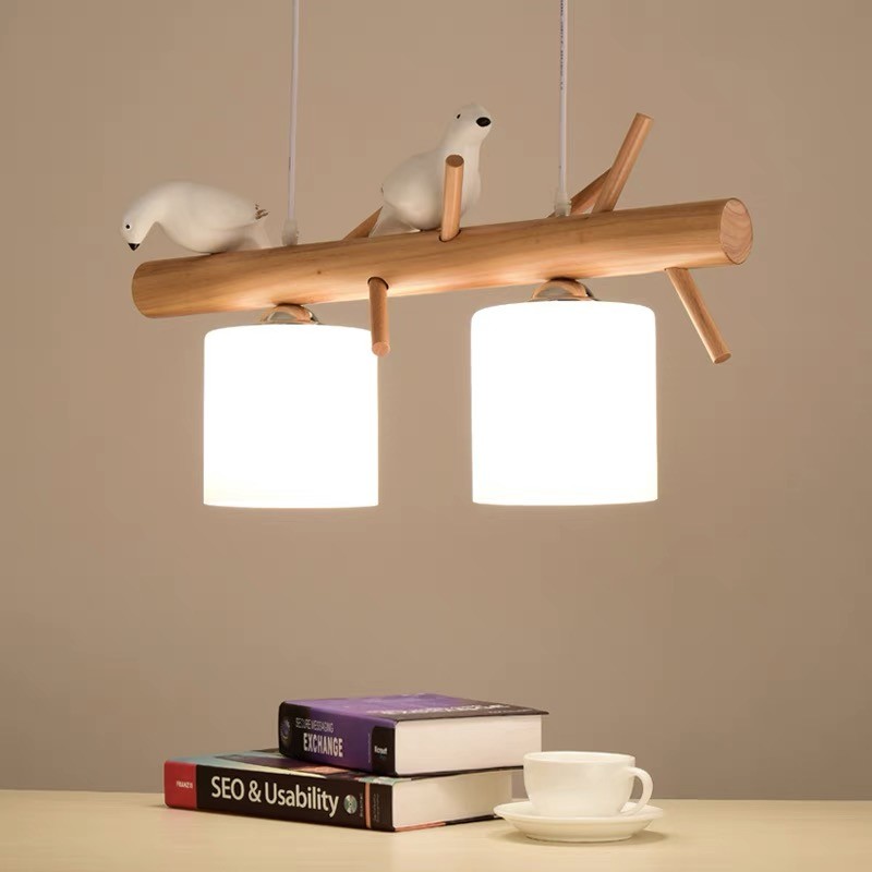 BIRDY Wooden Pendant Light