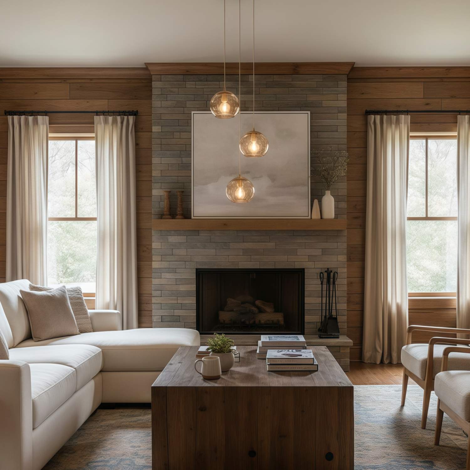 Tracian Dimpled Globes 3-Light Pendant Lamp - Sculptural Amber Lighting Ideal for Lounge or Entryway T1054