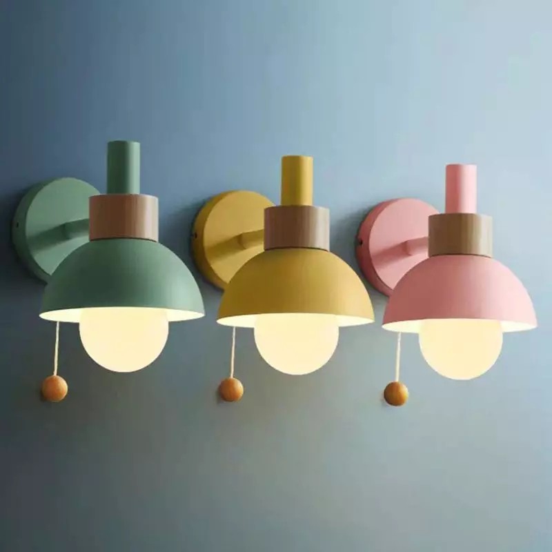 Nordic Colorful Metal Wall Light For Bedroom S41