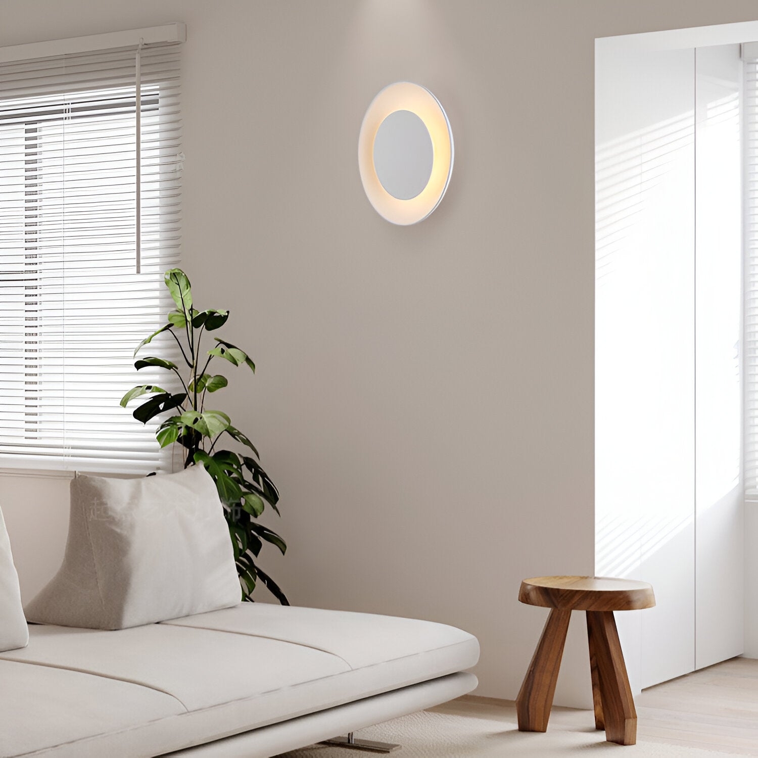 Ginevra Nordic Gypsum Acrylic Wall Light T2184